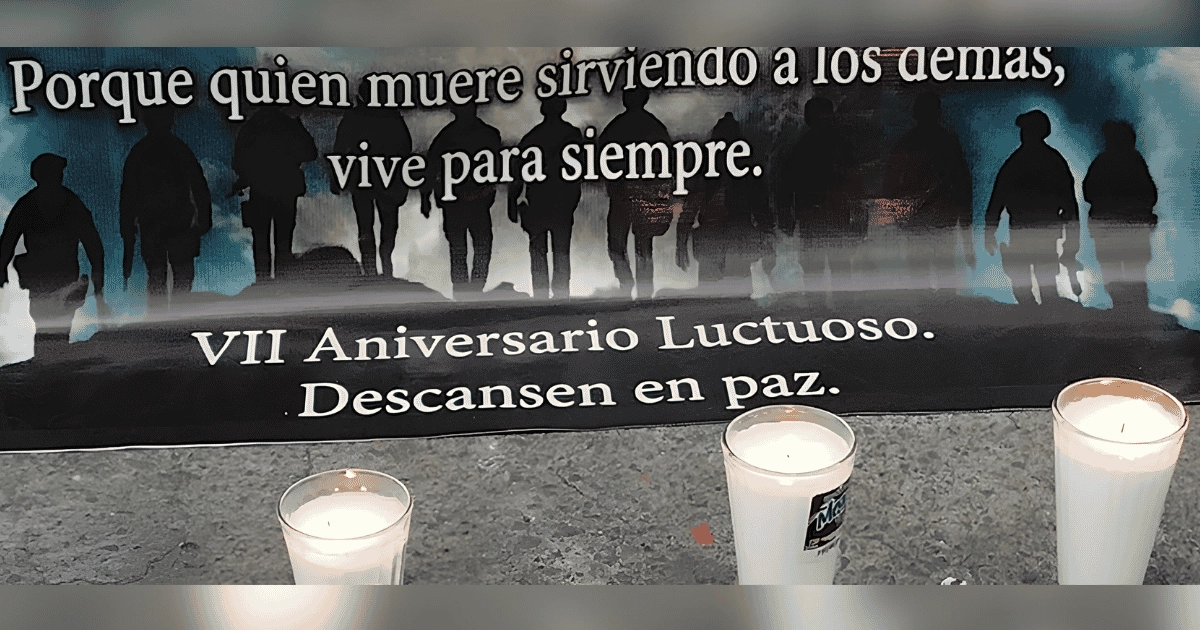 Familias recuerdan a los 13 policías caídos en Aguililla a siete años de la emboscada