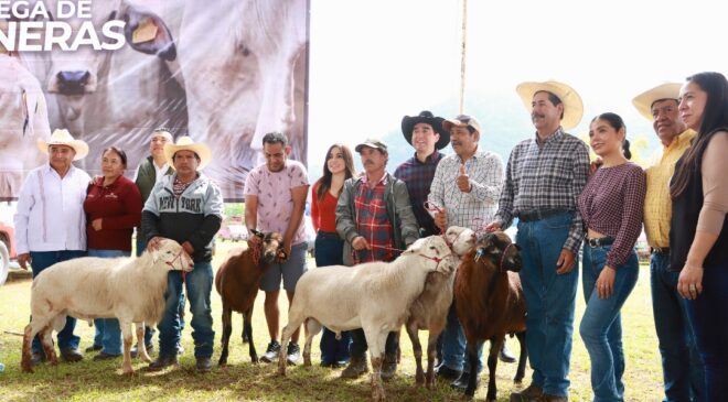 Impulsa la Secretaría de Agricultura y Desarrollo Rural la productividad pecuaria y soberanía alimentaria de 23 municipios