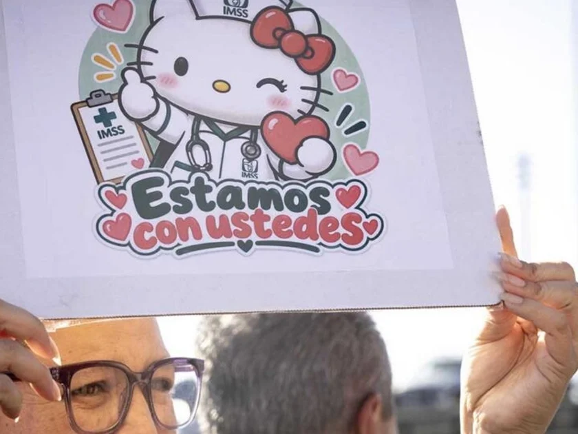 Apoyo a las protestas del IMSS. Foto: Cuartoscuro