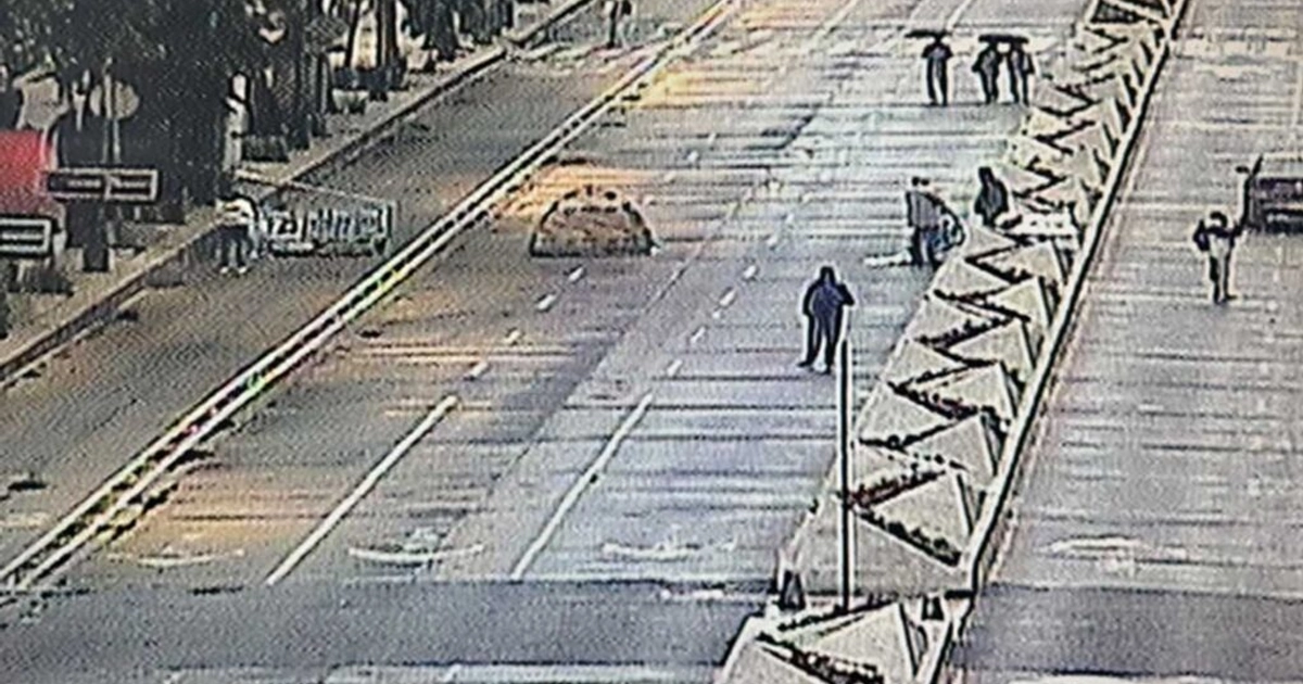 Bloqueo en Reforma. Foto: Twitter @OVIALCDMX