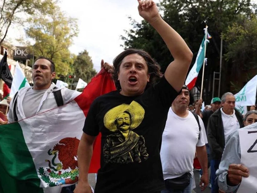 Protestas del IMSS en la CDMX. Foto: Cuartoscuro/Archivo
