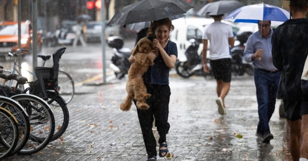 Lluvias en España dejan al menos dos muertos. Foto: AFP