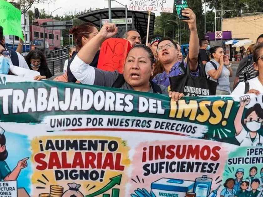 Trabajadores del IMSS anunciaron más movilizaciones