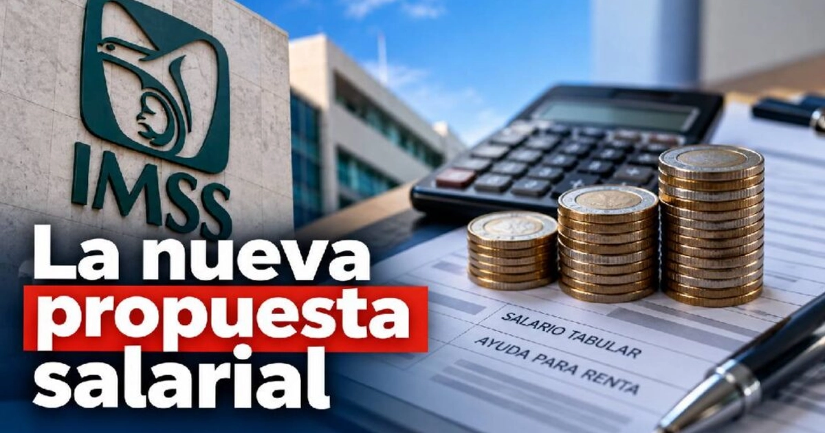 Nueva propuesta salarial de trabajadores del IMSS. Foto: IA/GPT