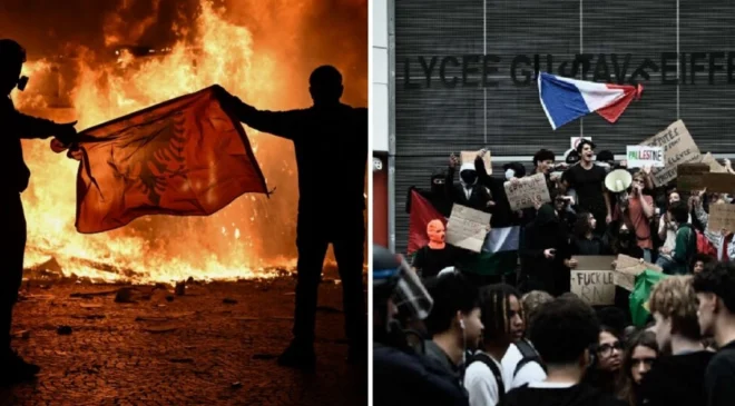 No Solo Francia Albania Enfrenta Una Ola De Violentas Protestas