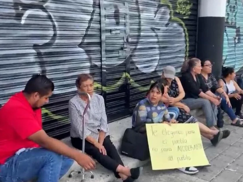 Exigen agua en Guadalajara. Foto: Omar Hernández, UnoTV