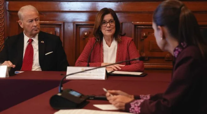 En reunión con Sheinbaum, embajador de EE. UU. reconoce avances de México en seguridad